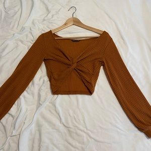 SHEIN BRAND CROP TOP LONG SLEEVE TOP